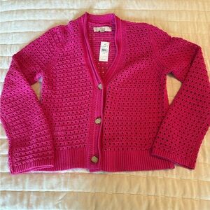 LOFT Open-Knit Cardigan